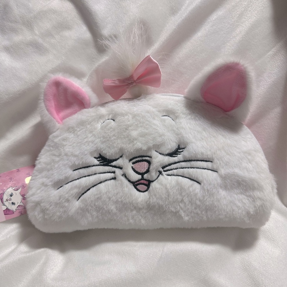Disney's Marie fuzzy pencil / makeup case